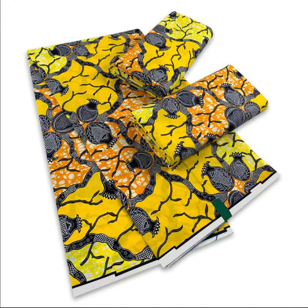 6 Yards African Wax Fabric Cotton Super Hollandais - CHRISTDEST GLOBAL SERVICE