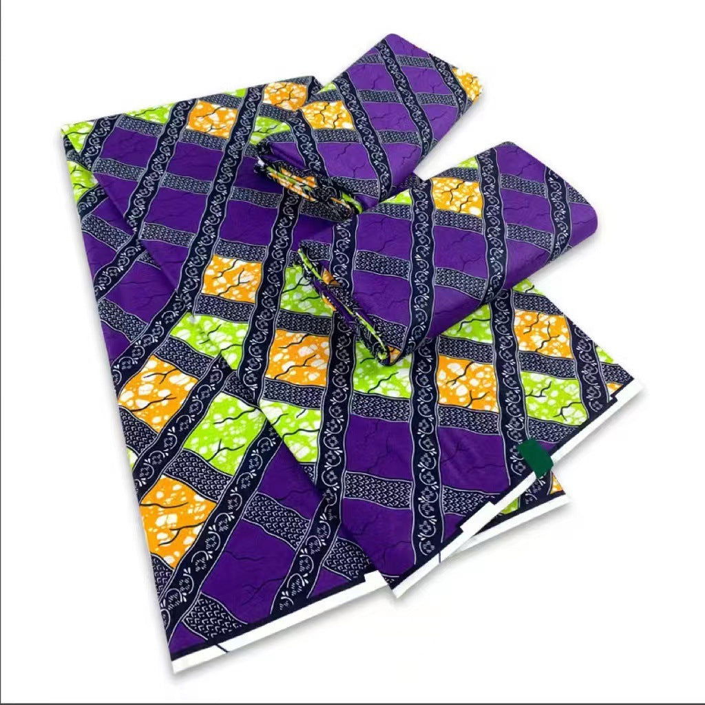 6 Yards African Wax Fabric Cotton Super Hollandais - CHRISTDEST GLOBAL SERVICE
