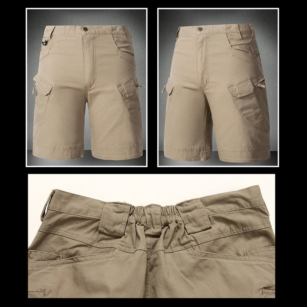 Summer Waterproof Quick Dry Multi-pocket Shorts Men Cargo Shorts Tactical Short Pants Men's Outdoor Clothes Hunting Fishing - CHRISTDEST GLOBAL SERVICE