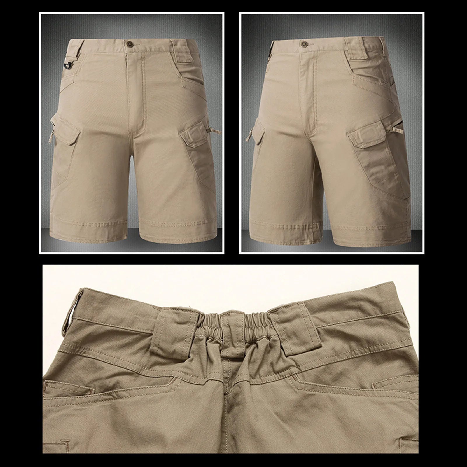Summer Waterproof Quick Dry Multi-pocket Shorts Men Cargo Shorts Tactical Short Pants Men's Outdoor Clothes Hunting Fishing - CHRISTDEST GLOBAL SERVICE