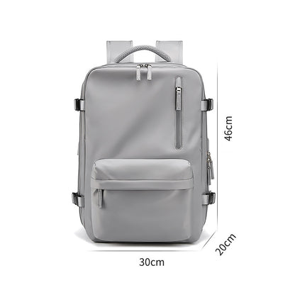Waterdichte 18 inch laptoprugzakken schooltassen met usb Dily Life Vintage Unisex leren studentenrugzak voor mannen 