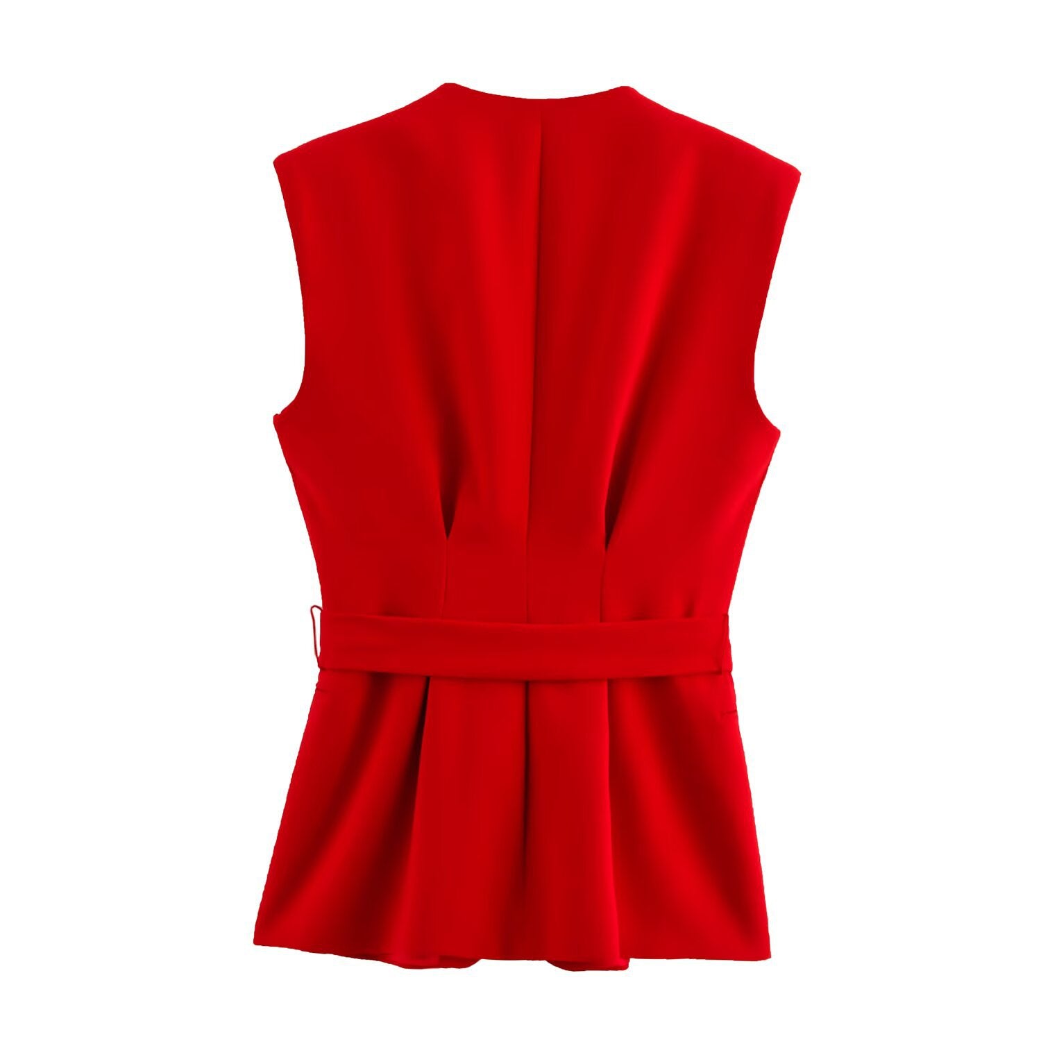 Ladies' fashionable temperament suit vest wide leg pants set