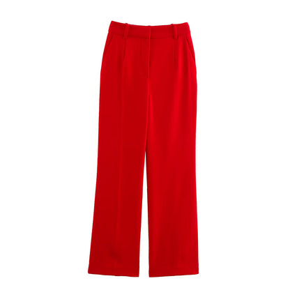 Ladies' fashionable temperament suit vest wide leg pants set