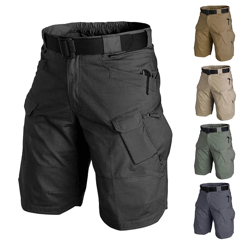 Summer Waterproof Quick Dry Multi-pocket Shorts Men Cargo Shorts Tactical Short Pants Men's Outdoor Clothes Hunting Fishing - CHRISTDEST GLOBAL SERVICE