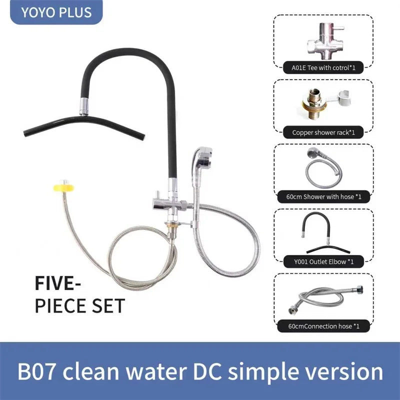 Head Spa Shower Washbasin Frame for Shampoo Chair Wash Hair Salon Style Scalp Care Waterfall Adjustable Faucet