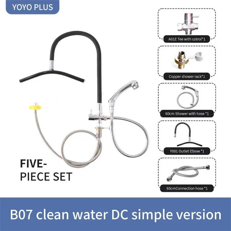 Head Spa Shower Washbasin Frame for Shampoo Chair Wash Hair Salon Style Scalp Care Waterfall Adjustable Faucet