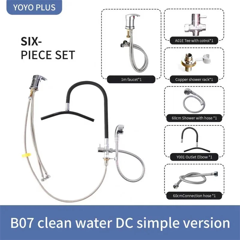 Head Spa Shower Washbasin Frame for Shampoo Chair Wash Hair Salon Style Scalp Care Waterfall Adjustable Faucet