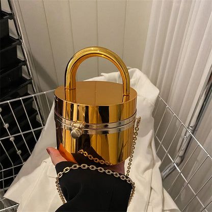 Handbags for Women Acrylic Fashion Luxury Tote Bag Chain Unusual Hard Party Evening Mirror Shoulder Bag Ladies