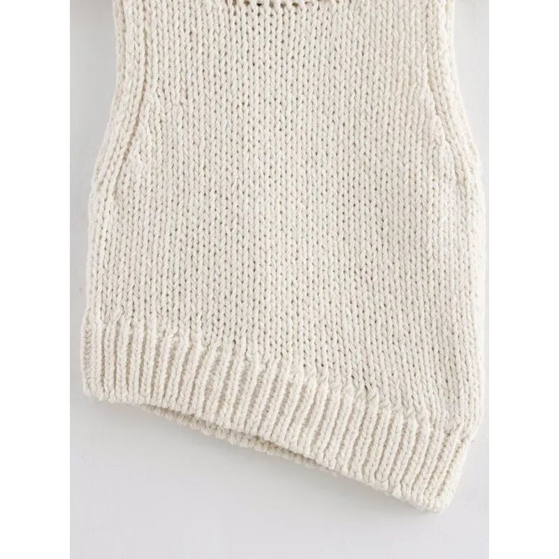 Asymmetrical Tanks with Chain Ladies Tops Sleeveless Waistcoat Women Holiday Tops Women's Classic Fashion Vests