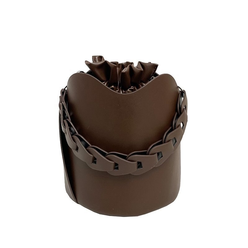 Pure Color Bucket Bags for Ladies 2023 Vintage Style Designer Handbags Women Brand Alar Drawstring Tote Bags Bolsa Feminina