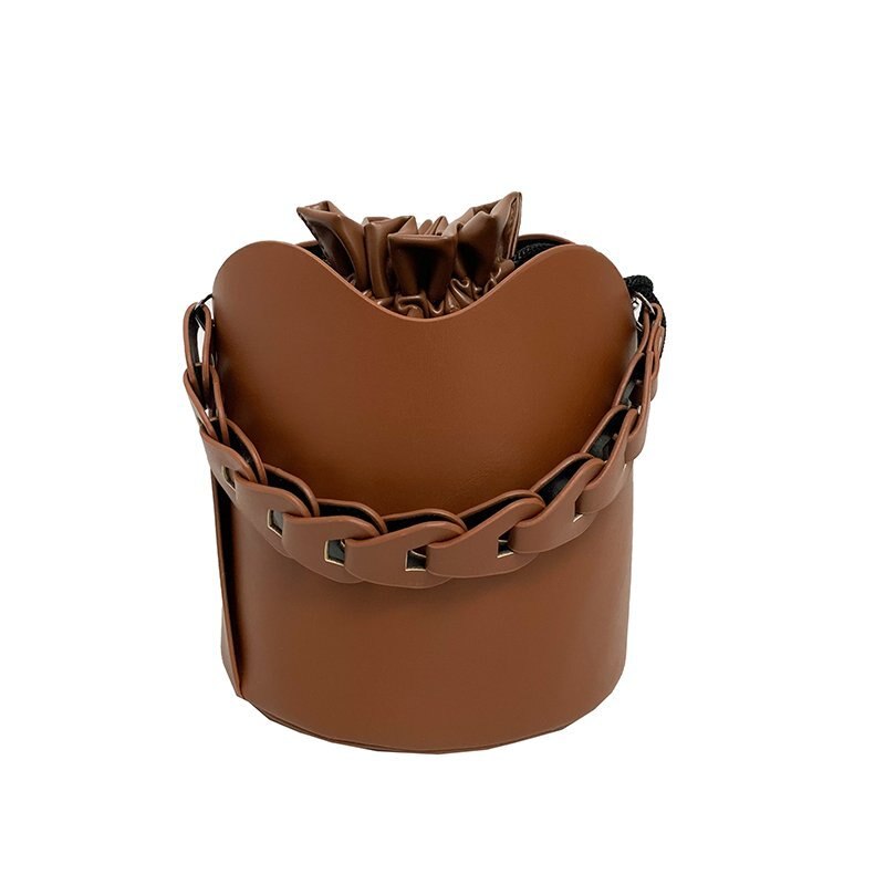 Pure Color Bucket Bags for Ladies 2023 Vintage Style Designer Handbags Women Brand Alar Drawstring Tote Bags Bolsa Feminina