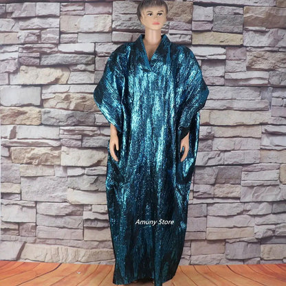 African American mother expensive custom hot gold jacquard fabric loose dress - CHRISTDEST GLOBAL SERVICE