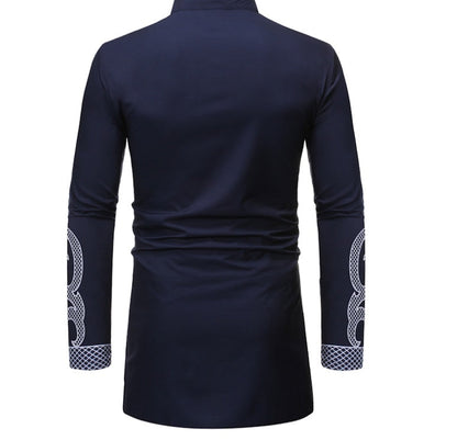 African Dashiki Robe Print Dress Shirt Men Hipster Hip Hop Casual - CHRISTDEST GLOBAL SERVICE