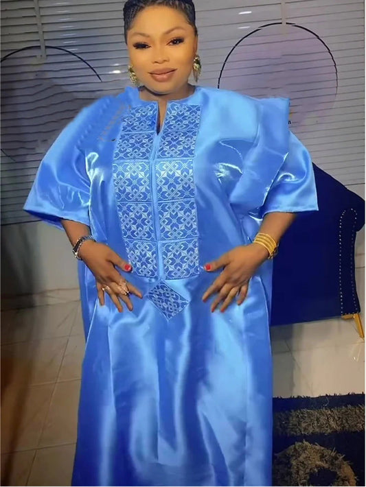 African Dresses for Women Traditional Africa Clothing Dashiki Ankara Outfits Gown Abayas Robe Muslim Kaftan Maxi Long Dress 2024 - CHRISTDEST GLOBAL SERVICE