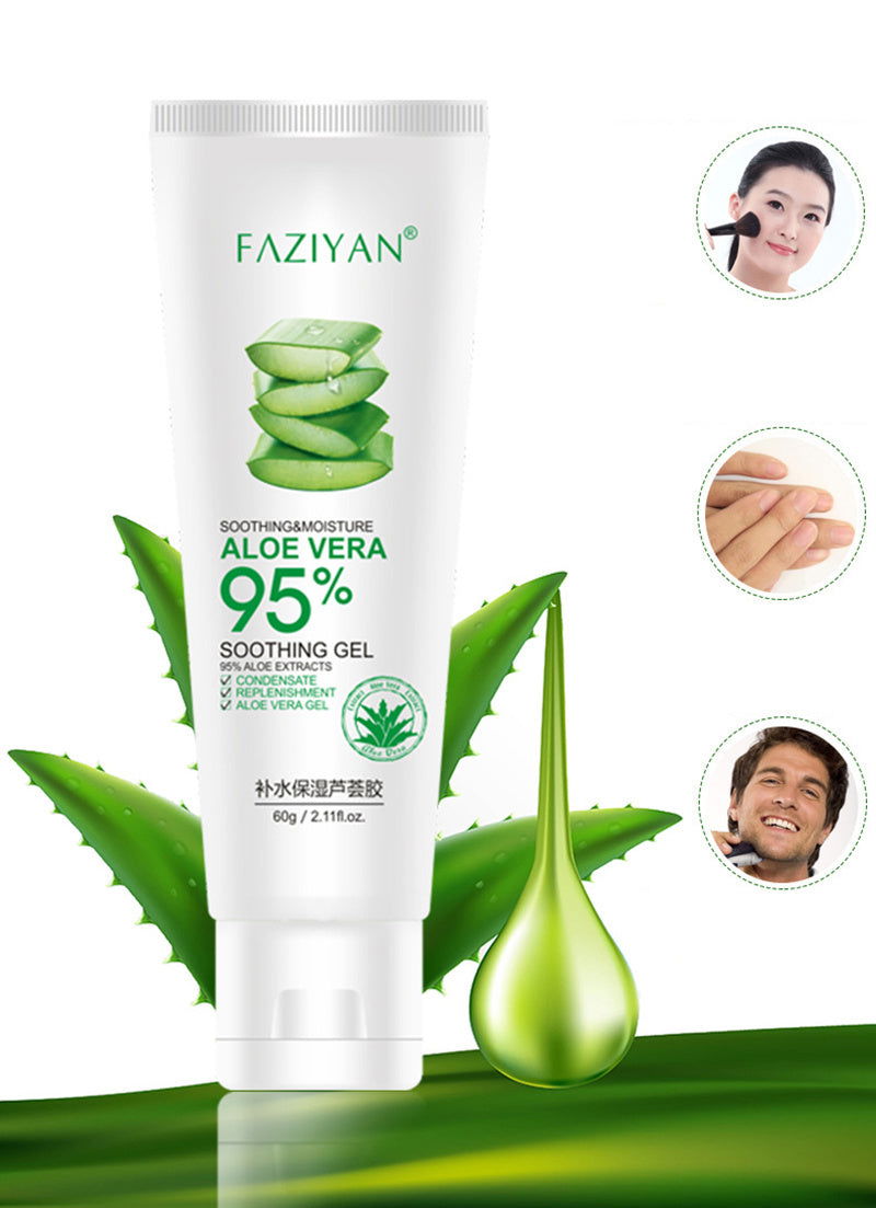 Aloe Vera Face Cream, Soothing Gel, Skin Care, Acne Remove, After Sun Day Moisturizing Lotion, Skin Repair, 60G - CHRISTDEST GLOBAL SERVICE