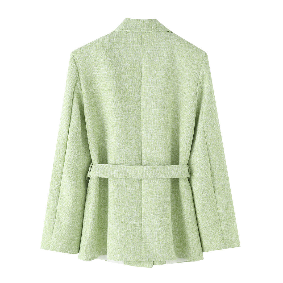Thin woolen long sleeved suit jacket+casual pants