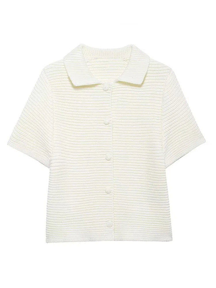 Fashionable and casual small round collar thick needle jacket