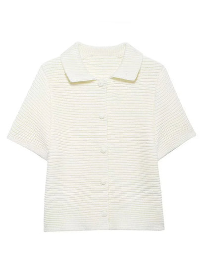 Fashionable and casual small round collar thick needle jacket