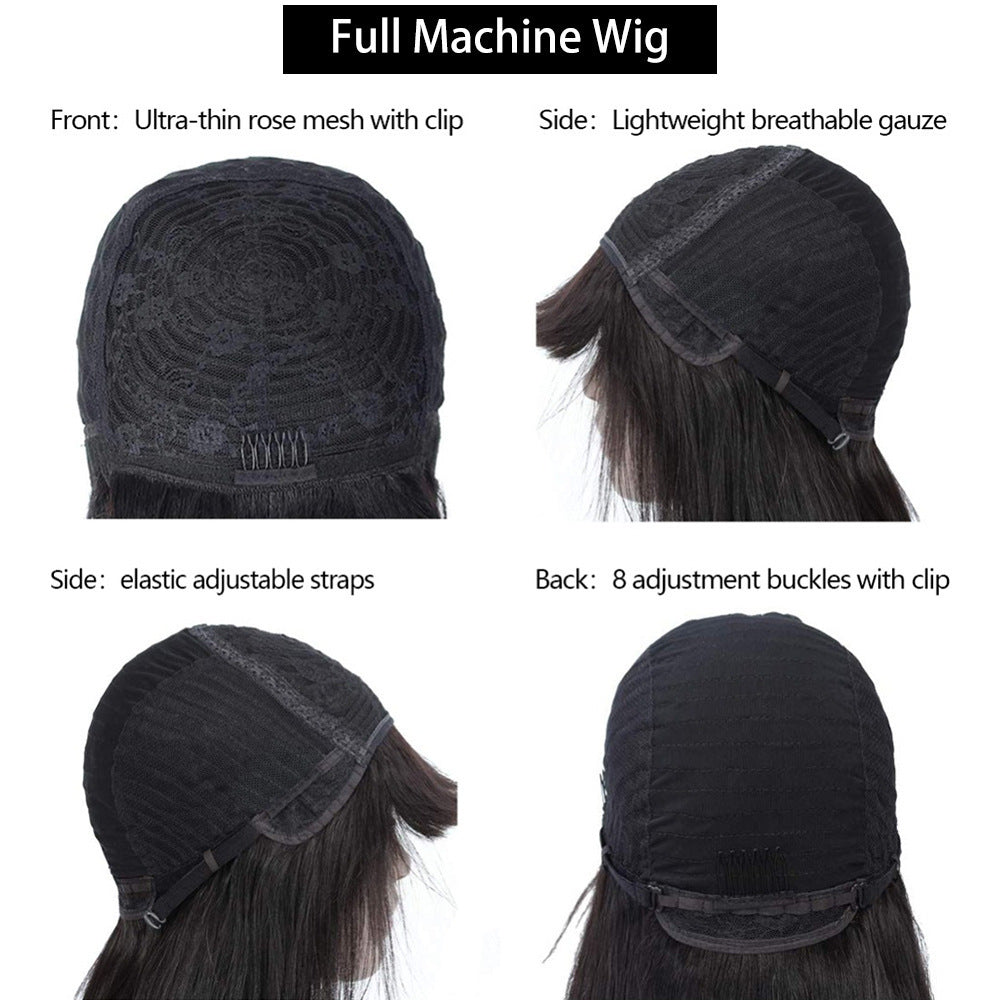 BOB Wig Full Mechanism Headgear Real Hair - CHRISTDEST GLOBAL SERVICE