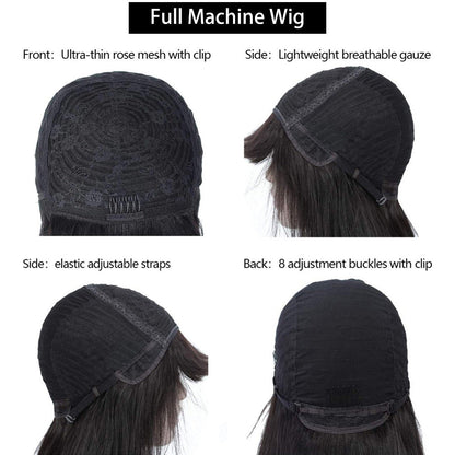 BOB Wig Full Mechanism Headgear Real Hair - CHRISTDEST GLOBAL SERVICE