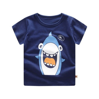 Baby Boys Clothing Sets Baseball Uniform 2pcs/Set  Baby Girls Clothes Cartoon Blue Whale Short Sleeve Infant Cotton Underwear - CHRISTDEST GLOBAL SERVICE