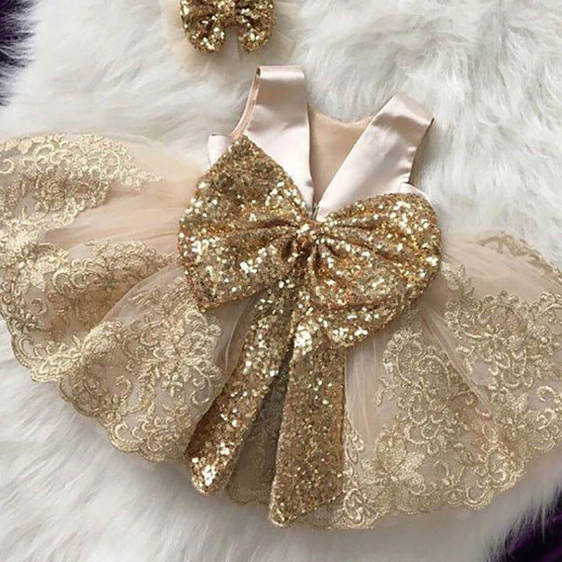 Baby Girl Skirt Flower Heavy Industry Wedding Dress - CHRISTDEST GLOBAL SERVICE