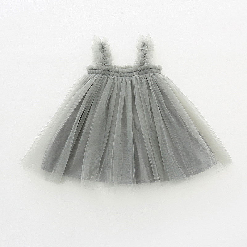 Baby Net Gauze Skirt With Wooden Ears Princess Dress Tutu Skirt - CHRISTDEST GLOBAL SERVICE