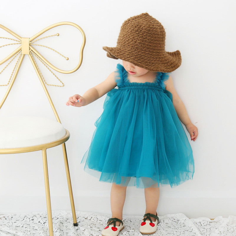 Baby Net Gauze Skirt With Wooden Ears Princess Dress Tutu Skirt - CHRISTDEST GLOBAL SERVICE