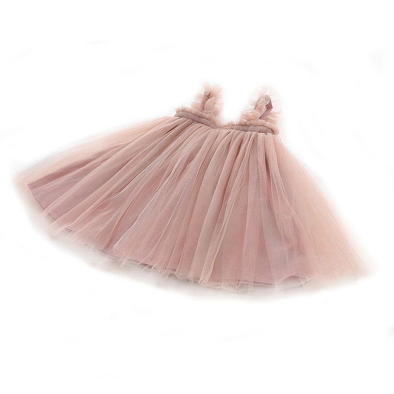 Baby Net Gauze Skirt With Wooden Ears Princess Dress Tutu Skirt - CHRISTDEST GLOBAL SERVICE