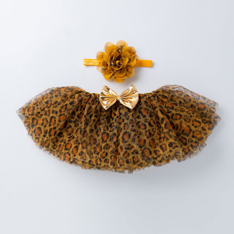 Baby Tutu Girl Leopard Print Mesh Skirt - CHRISTDEST GLOBAL SERVICE