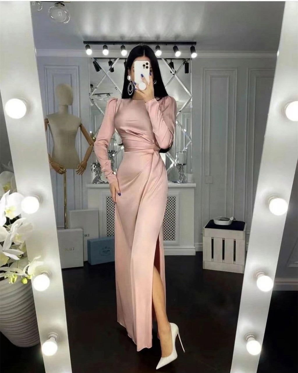 Beautiful Waist Fitting Irregular Dress - CHRISTDEST GLOBAL SERVICE