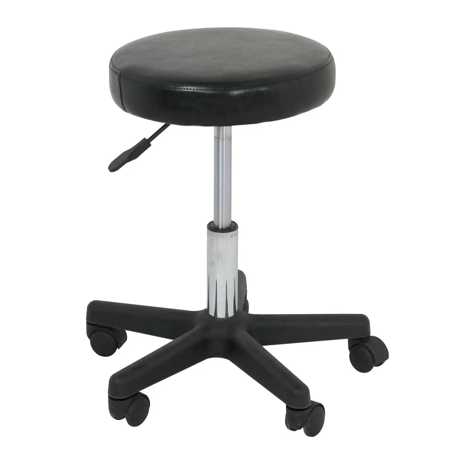 Black Salon Stool Rolling Massage Adjustable Height Facial Tattoo Spa Swivel - CHRISTDEST GLOBAL SERVICE
