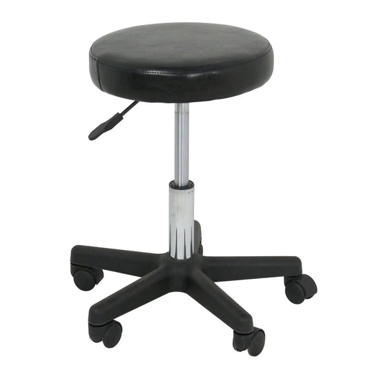 Black Salon Stool Rolling Massage Adjustable Height Facial Tattoo Spa Swivel - CHRISTDEST GLOBAL SERVICE