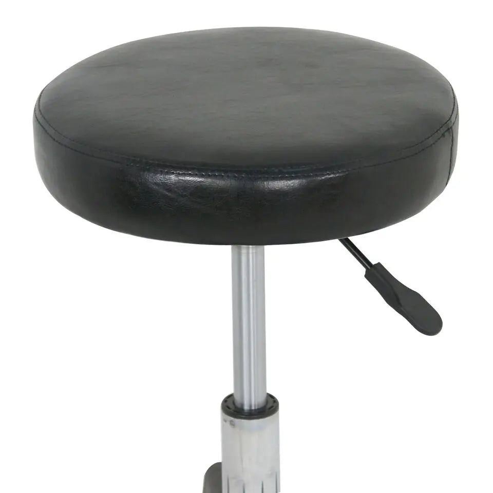Black Salon Stool Rolling Massage Adjustable Height Facial Tattoo Spa Swivel - CHRISTDEST GLOBAL SERVICE