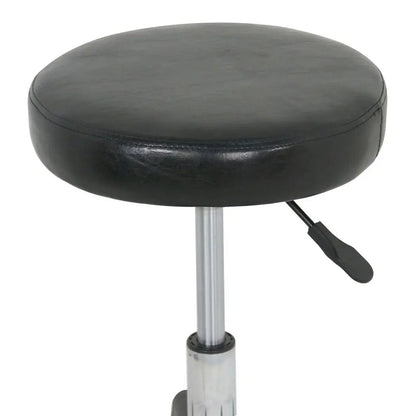 Black Salon Stool Rolling Massage Adjustable Height Facial Tattoo Spa Swivel - CHRISTDEST GLOBAL SERVICE
