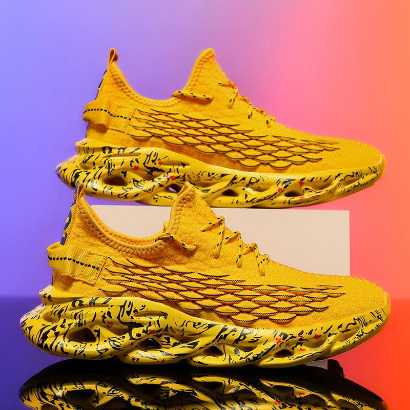 Blade shoes men's casual shoes men's fly woven mesh breathable running shoes men's mesh shoes - CHRISTDEST GLOBAL SERVICE