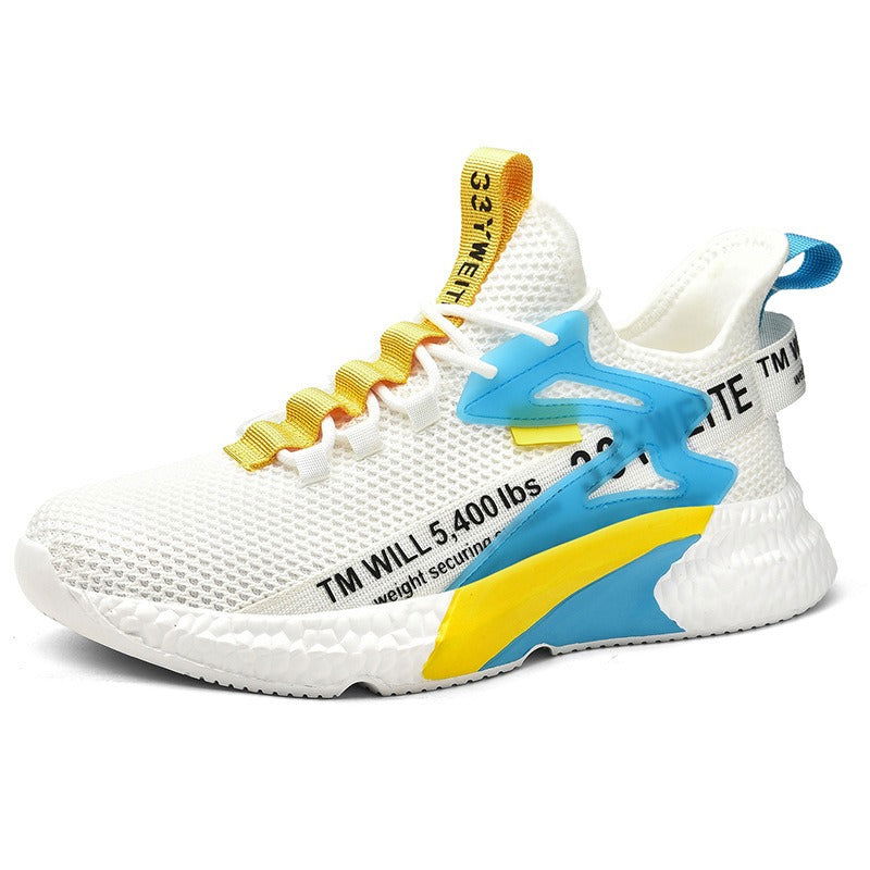 Breathable Flyknit Sports and Casual Shoes Fashion Mesh Light Sole Running Shoes - CHRISTDEST GLOBAL SERVICE