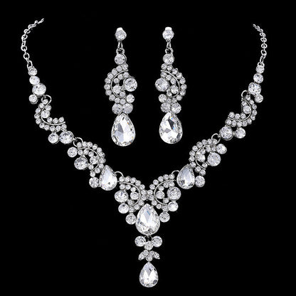 Bridal beautiful Diamond Fashion Necklace Set - CHRISTDEST GLOBAL SERVICE