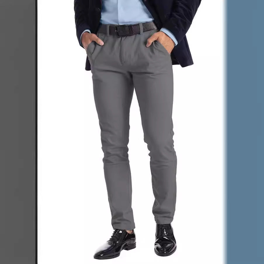 Business Men's Micro-elastic Straight-leg Trousers - CHRISTDEST GLOBAL SERVICE