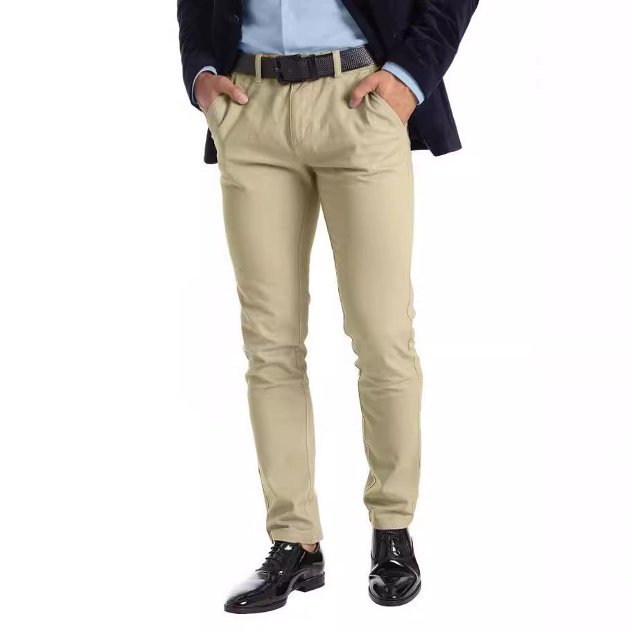 Business Men's Micro-elastic Straight-leg Trousers - CHRISTDEST GLOBAL SERVICE