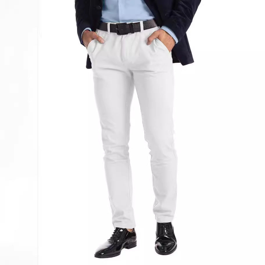 Business Men's Micro-elastic Straight-leg Trousers - CHRISTDEST GLOBAL SERVICE