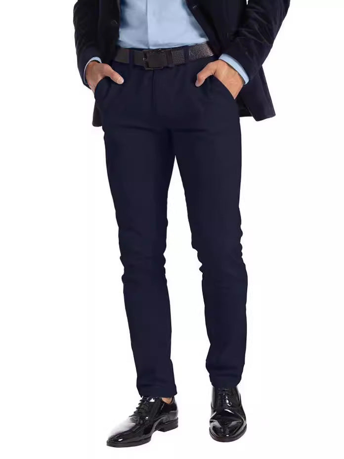 Business Men's Micro-elastic Straight-leg Trousers - CHRISTDEST GLOBAL SERVICE
