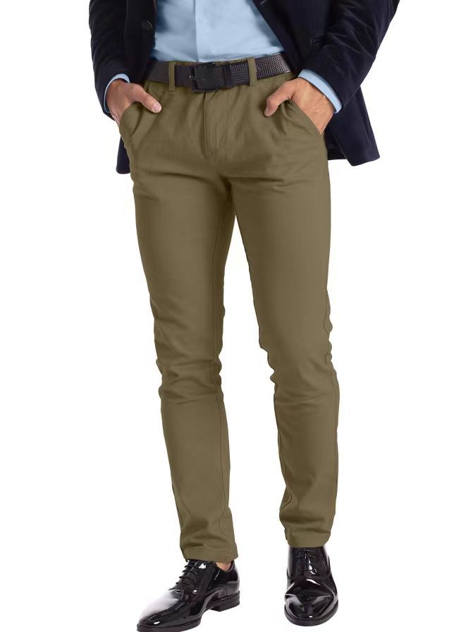 Business Men's Micro-elastic Straight-leg Trousers - CHRISTDEST GLOBAL SERVICE