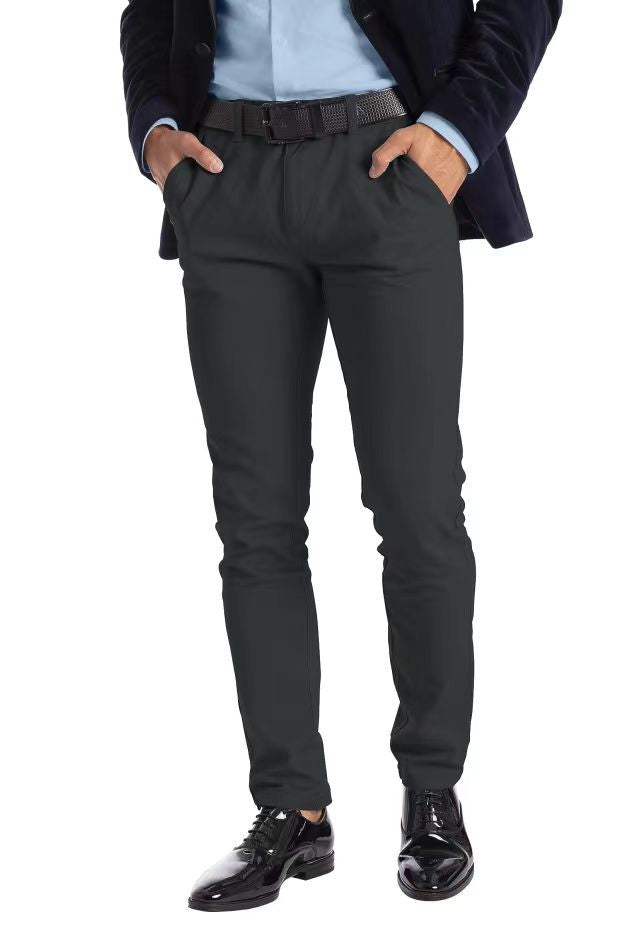 Business Men's Micro-elastic Straight-leg Trousers - CHRISTDEST GLOBAL SERVICE