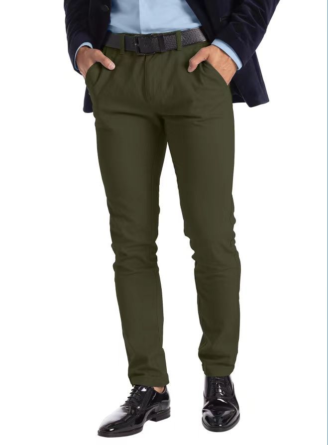 Business Men's Micro-elastic Straight-leg Trousers - CHRISTDEST GLOBAL SERVICE