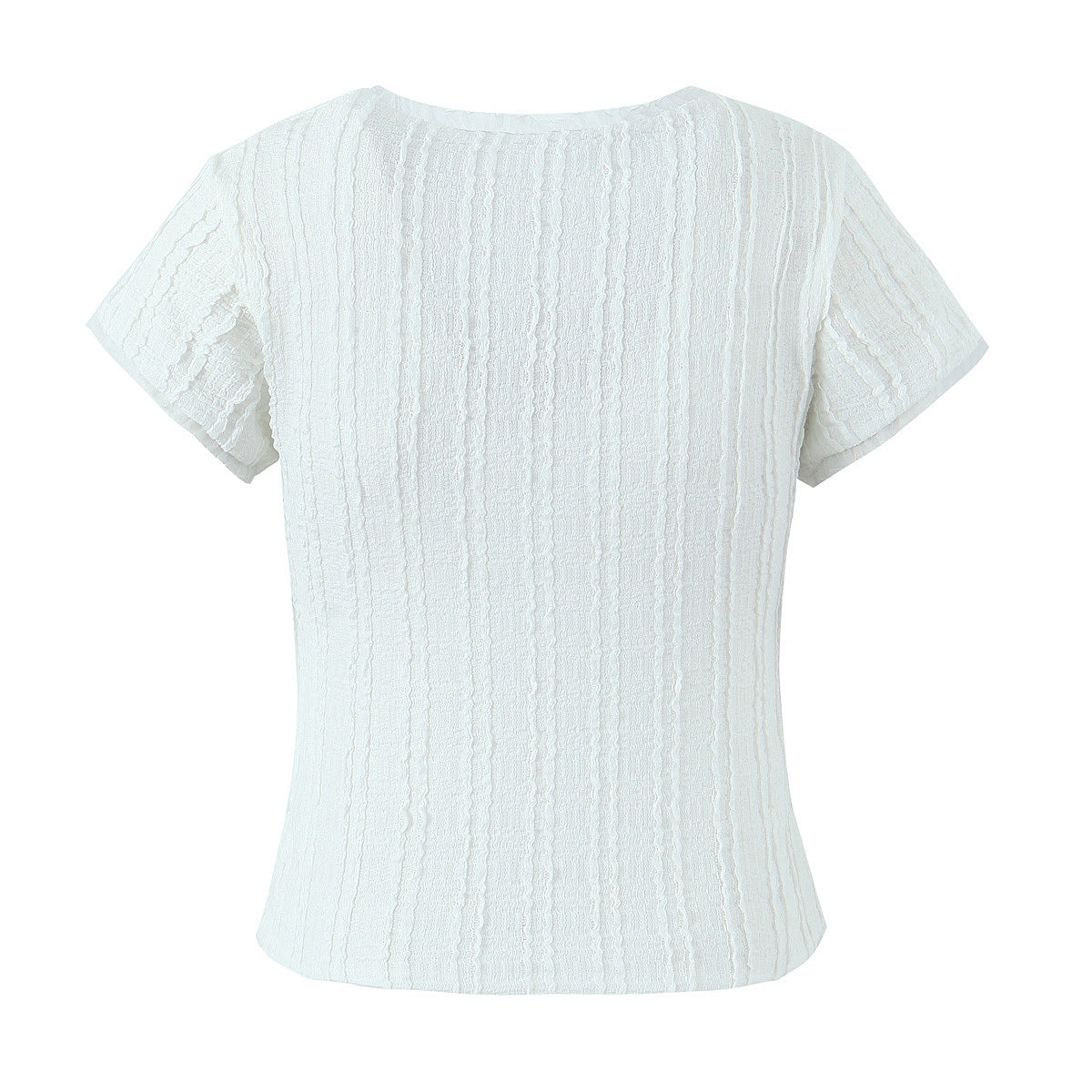Jacquard lace square collar top+lace lace lace shorts