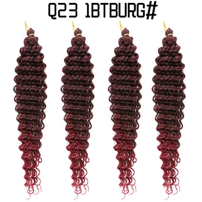 African crochet hair wig Deep Wave hair Latin American curly braided hair fluffy