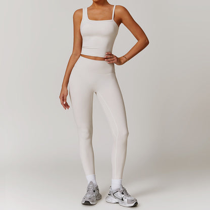 Quick drying vest yoga suit outdoor training suit running exercise fitness suit set