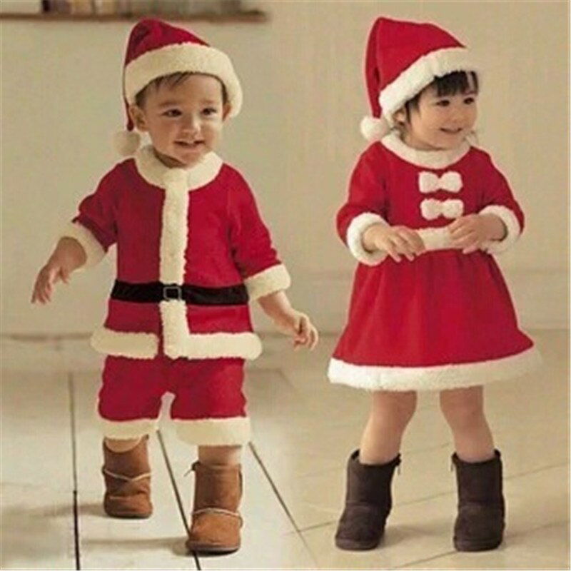 Children Christmas Clothing Set 12M-3Y Baby Boys Girls Christmas Suit and Dress Santa Claus Costumes Newborn Enfant Clothes - CHRISTDEST GLOBAL SERVICE