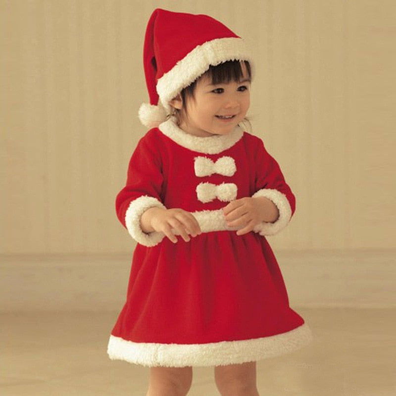 Children Christmas Clothing Set 12M-3Y Baby Boys Girls Christmas Suit and Dress Santa Claus Costumes Newborn Enfant Clothes - CHRISTDEST GLOBAL SERVICE